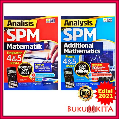 Buku Latihan Analisis Spm Kssm Tingkatan 4 5 Edisi 2021 Matematik