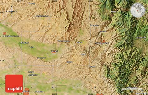 Satellite Map of Emmett