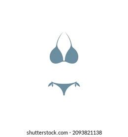 Bikini Icon Logo Flat Design Template Stock Vector Royalty Free 2093821138 Shutterstock