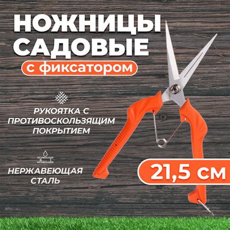 Ножницы садовые для кустарников, для цветов, для клубники, для растений ...