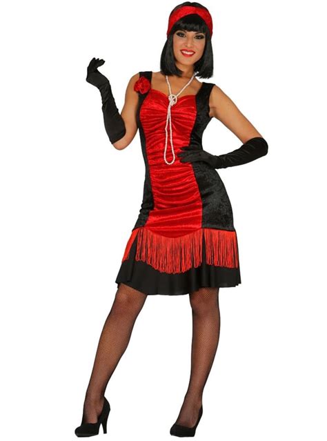 Womens Red Charleston Costume Express Delivery Funidelia