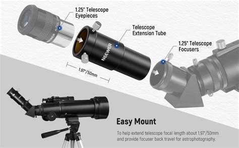 Amazon Neewer Telescope Eyepiece Extension Tube Eyepiece