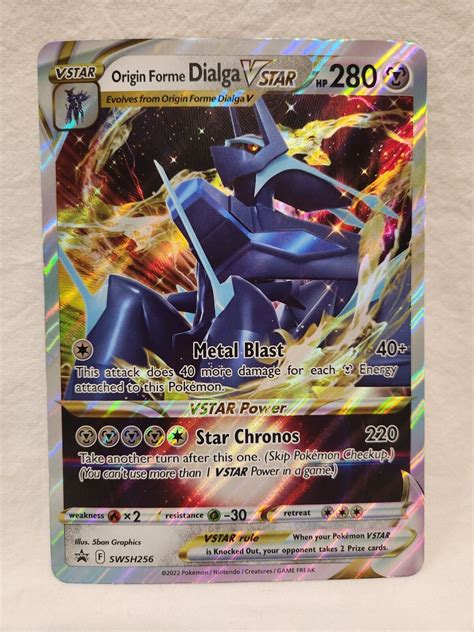 Origin Forme Dialga Vstar Swsh Jumbo Black Star Promo Pokemon