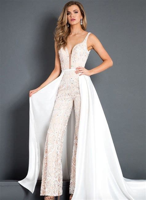 40 Jumpsuit Wedding Dresses Ideas 41 Fiveno Bridal Jumpsuit