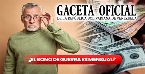 Gaceta Oficial Cu Ndo Se Pagar El Bono De Guerra Econ Mica De Junio