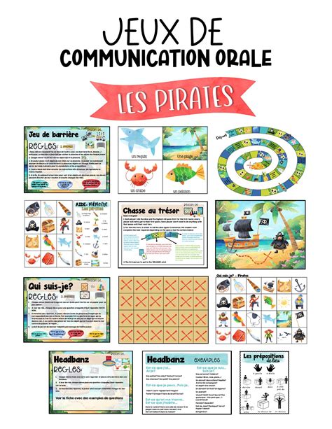 Jeux De Communication Orale Les Pirates