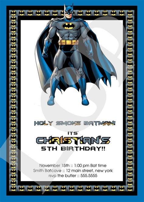 Birthday Party Batman Invitations Print Your Own by littleguypress, $12.00 | Batman birthday ...