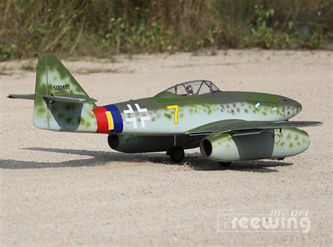 Freewing Twin EDF Messerschmitt Me 262 Yellow 7 V2 Jet