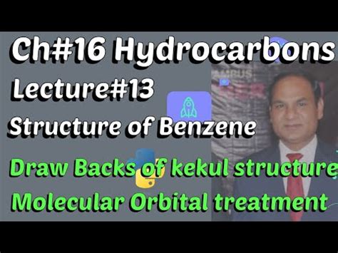 Ch Lec Structure Of Benzene Molecular Orbital Treatment Of