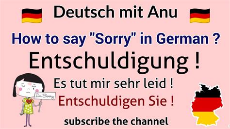 How To Say Sorry In German Language Entschuldigung Es Tut Mir Leid