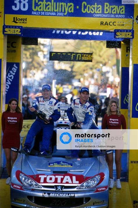 Rally Winner Gilles Panizzi Fra Peugeot Wrc Celebrates Victory