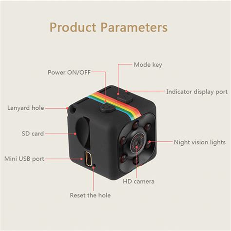 1080p Full HD Mini Sports Camera (Night Vision, Motion Detection + Loop ...