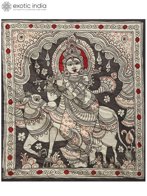 Venugopal Krishna Kalamkari Painting Exotic India Art