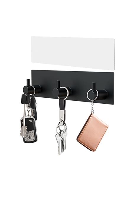 Visv Key Holder Wall Mount Wooden Key Mail Holder With