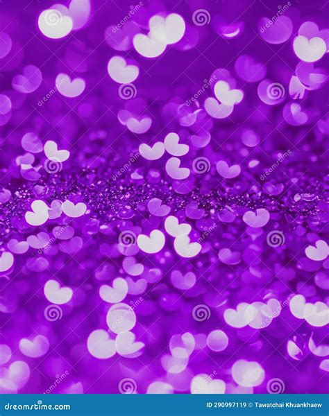 Purple Glitter Lights Defocused Light Reflections Purple Bokeh