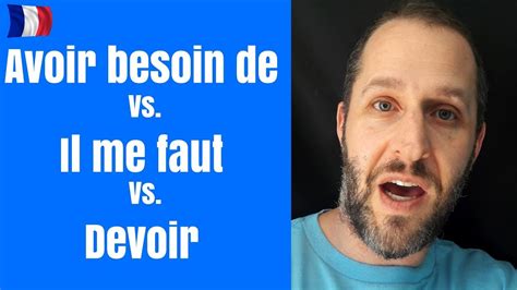 Intermediate French Avoir Besoin De Vs Il Me Faut Vs Devoir YouTube