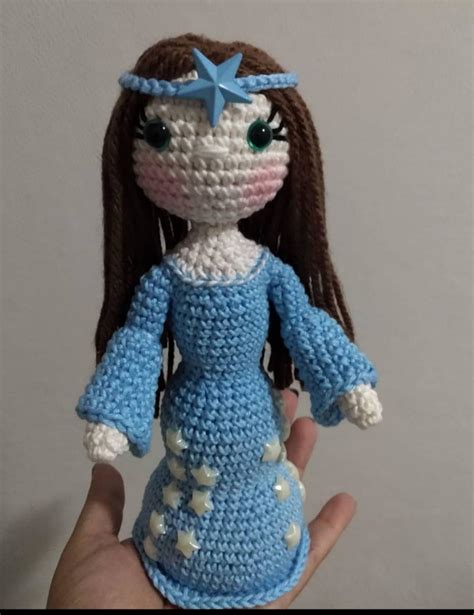 Yemanja Em Croch Amigurumi Elo Produtos Especiais