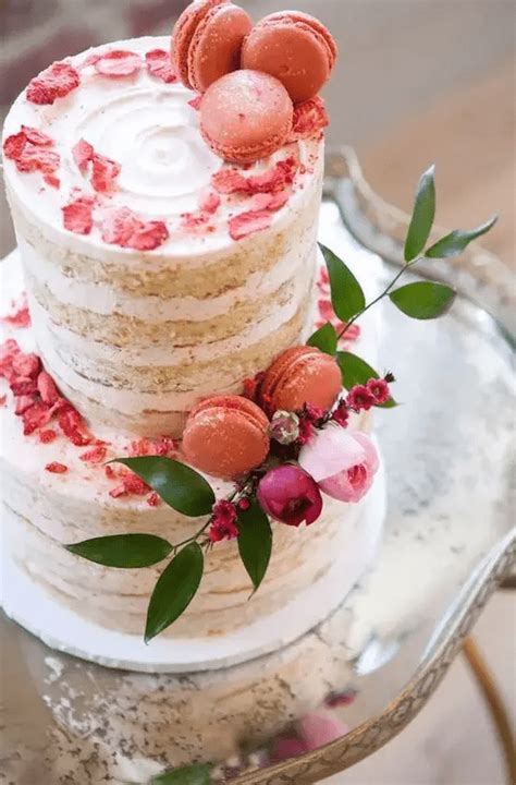 Beautiful Naked Cakes For Spring Weddings Weddingomania