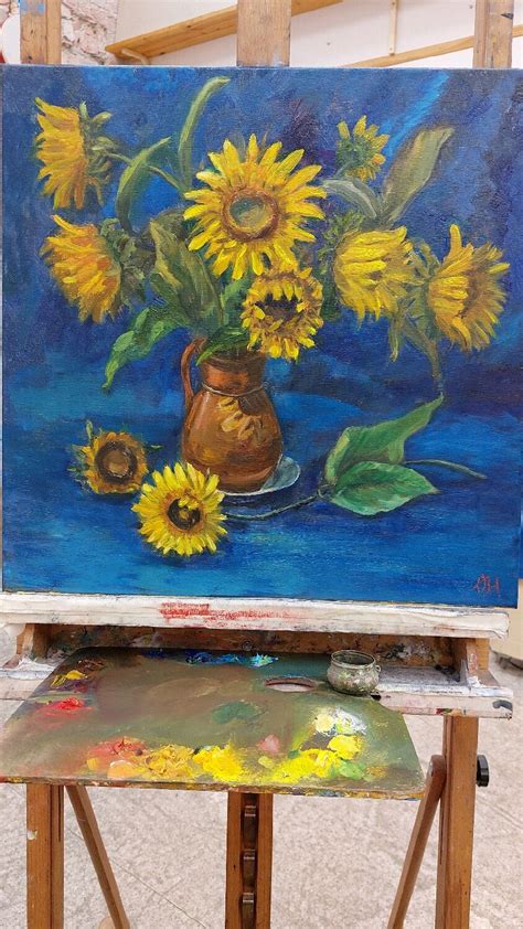 Картина с подсолнухами "Букет подсолнухов" в интернет-магазине Ярмарка ...