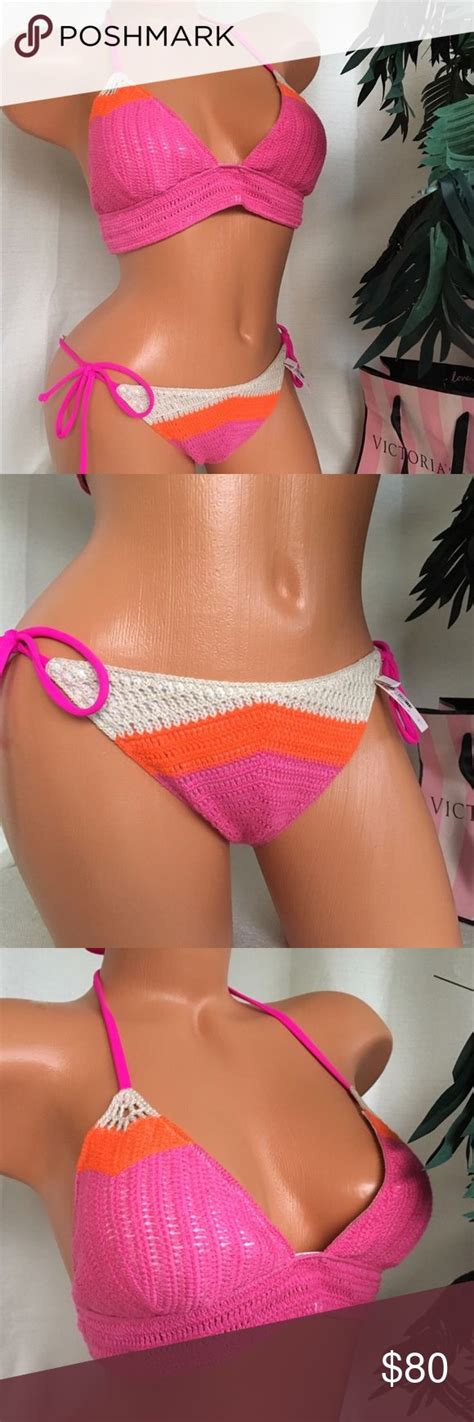 Nwt Vs Gorgeous Matching Bikini Triangle S M Bikinis Triangle Bikini