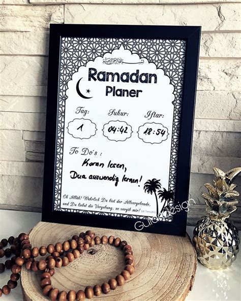 Ramadan Planer Ramadandekoration Ramadanaktivität Eid Ramadan