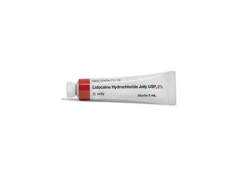 Lidocaine Hydrochloride Jelly Usp 2 5ml Akorn Pharmaceuticals Rx Ingredients And Reviews