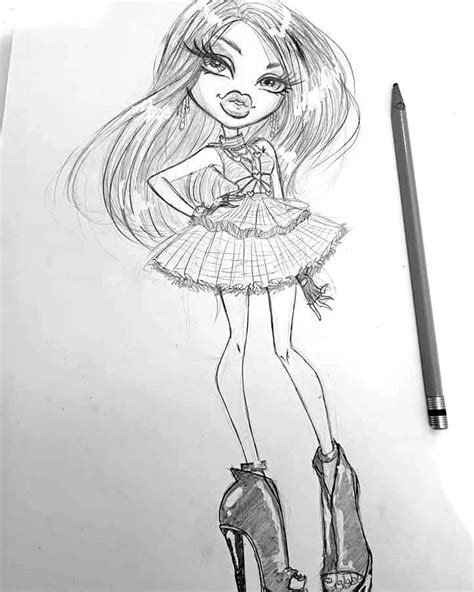 Azael Olmos On Instagram Bratz Sketch Pencildrawing Fanart Mga