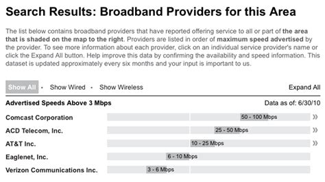 The National Broadband Map Shows You the Fastest Internet Available in ...