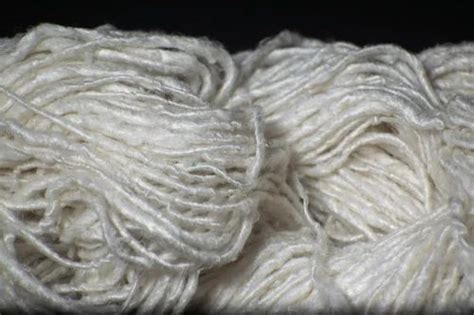 Bleached White MULBERRY SILK YARN Count 0 To 30 For Knitting At Best