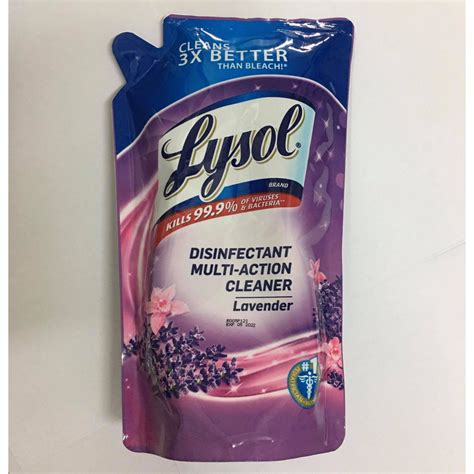 Lysol Disinfectant Multi Action Cleaner Ml Pack Lavender Shopee