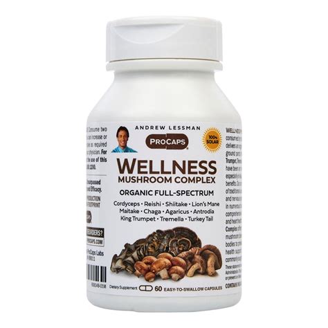 Wellness Mushroom Complex 60 Capsules 20624650 HSN