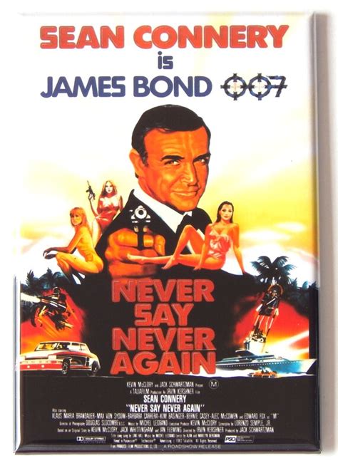 Never Say Never Again Movie Poster Fridge Magnet style | Etsy