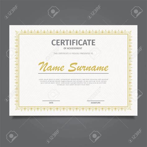 Gold certificate frame - 60 photo