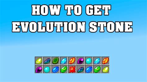 HOW TO GET EVOLUTION STONE in COBBLEMON - YouTube