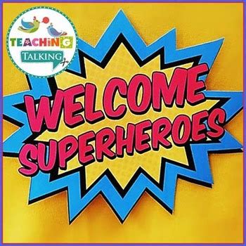 Superhero Theme Classroom Decor by Teaching Talking | TpT