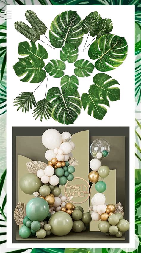 Amazon PartyWoo 140 Pcs Olive Green Balloon Arch Kit And