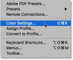 Photoshop Essential Color Settings