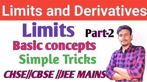 Limitspart 2 Basic Concepts Chse And Cbse By Sachi Sir Youtube