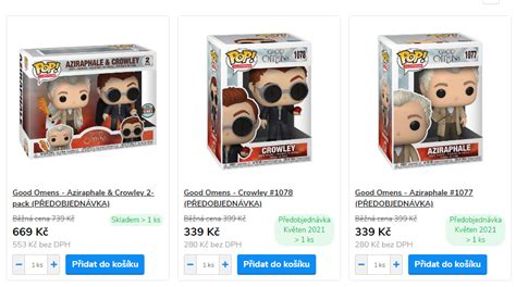 CZ/SK Good Omens fans - Funko Pops - Fuck Yeah Good Omens