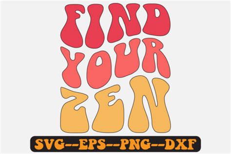 Find Your Yoga Quotes Groovy Retro Svg Graphic By Fallensvgworld