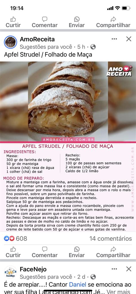 Pin De Selma Behrens Em Receitas Em Receitas Folhado De Ma A