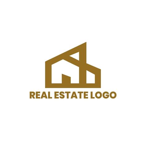 Premium Vector | Golden real estate logo design for branding