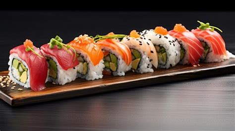 Premium AI Image | sushi food with fresh fish