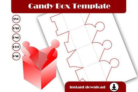 Candy Box Template T Box Template Graphic By Blacbidigital · Creative Fabrica