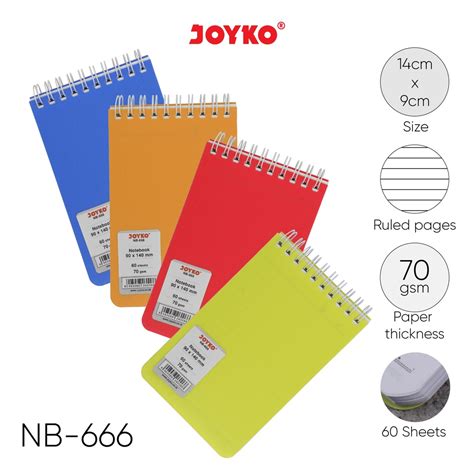 Jual Notebook Kecil Joyko Nb Ukuran A Bergaris Buku Agenda Catatan