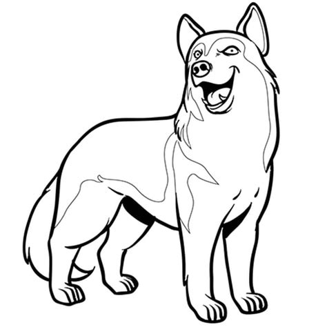 Coloriage Chien Husky En Ligne Gratuit Imprimer