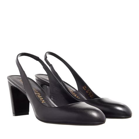 Stuart Weitzman Vida Slingback Black Escarpin