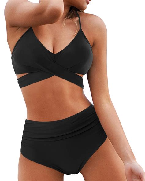 Best Sellers Plus Much More MetCuento Women High Waisted Swimsuit Criss