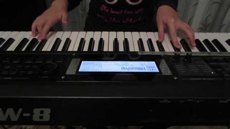 Игра на синтезаторе . Музыка к песне "Седая ночь" - YouTube