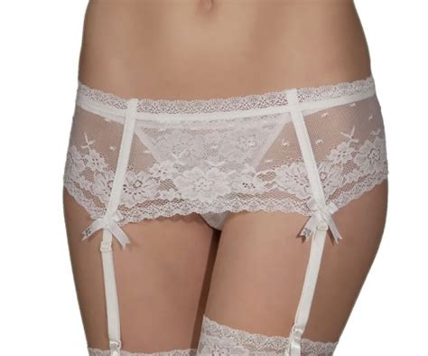 Porte jarretelles mariage en dentelle Valentina lingerie mariée